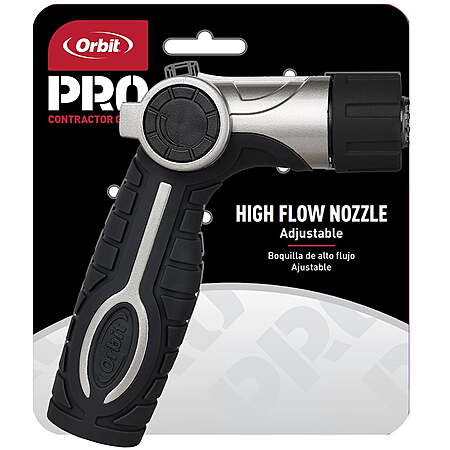 Orbit Pro High Flow Adjustable Thumb Control Heavy Duty Hose Nozzle $8.55
