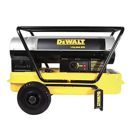DeWalt 135,000 BTU Forced Air Kerosene Torpedo Space Heater (Black) $339.19 + Free Shipping