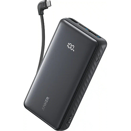 Anker Zolo 20,000mAh 22.5W Power Bank w/ Built-In USB-C Cable (Black) $25.99 + Free Store Pickup at Best Buy