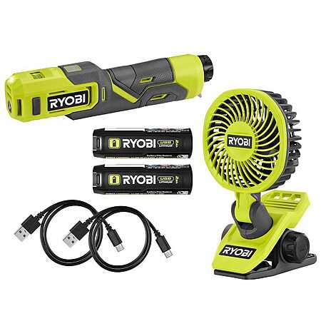 RYOBI USB Lithium Combo Kit w/ Clamp Fan, Inflator & Three 2.0Ah Batteries $59.95 + Free S&H
