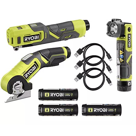 3-Tool USB Lithium Combo Kit w/ Power Cutter, Flashlight & Inflator $99.91 + Free Shipping