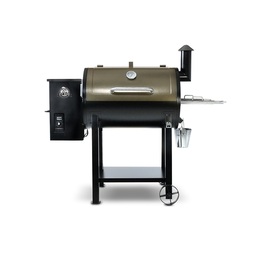 Pit Boss 820-sq in Two-tone copper and black high temperature powder coat Pellet Grill $249.50 reg $499 LOWES