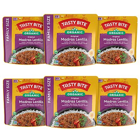 Tasty Bite Madras Lentil Pack of 6 for $17.66