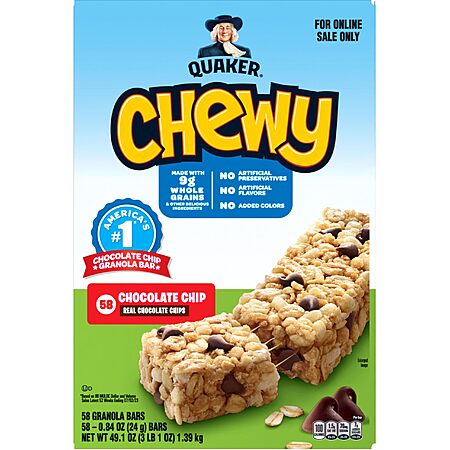 Quaker Chewy Granola Bars for just $9.22!