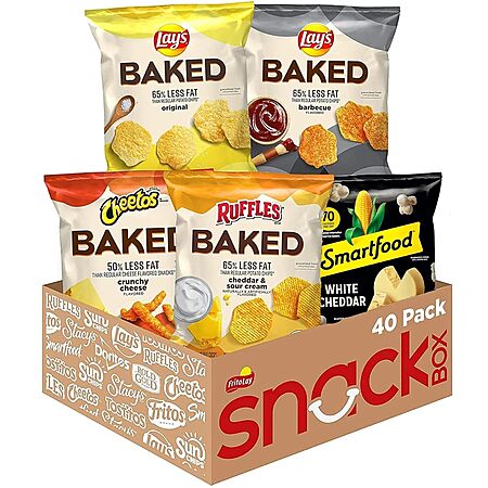 Frito-Lay Baked & Popped Mix Variety Pack, (Pack of 40)~$14.89 With S&S @ Amazon