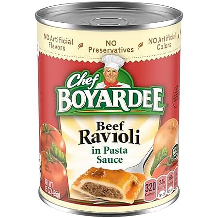Chef Boyardee Beef Ravioli, 15 oz~$0.94 With S&S @ Amazon