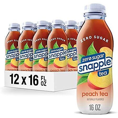 12-Pack 16oz Snapple Zero Sugar Peach Tea $8.55 w/ Subscribe & Save