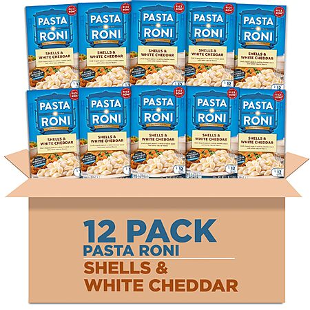 Pasta Roni Shells & White Cheddar Mix 6.2 Fl Oz (Pack of 12)~$13.91 ...