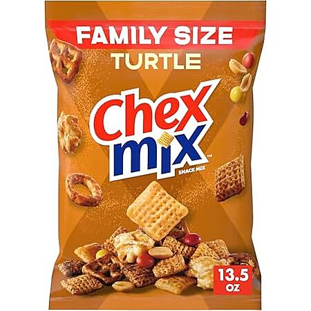 Chex Mix Turtle Snack Mix, Indulgent Snacks, Family Size, 13.5 oz~$3.36 ...