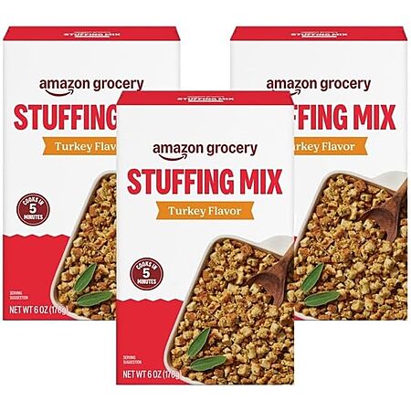 Amazon Fresh, Stuffing Mix Turkey Flavor, 6 Oz (Pack of 3)~$2.59 With S&S @ Amazon~Buy 4 & Save More!