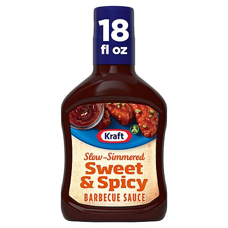 Kraft Sweet & Spicy Slow-Simmered Barbecue Sauce, 18 oz Bottle~$1.38 After Coupon & S&S @ Amazon