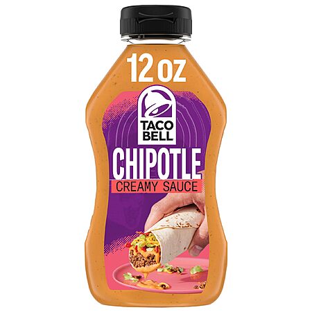 Taco Bell Creamy Chipotle Sauce, 12 fl oz Bottle, Pack of 1~$1.55 After Coupon & S&S @ Amazon