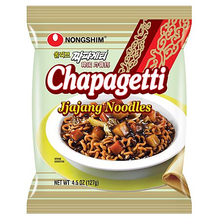 Nongshim Ramen Noodles, Gourmet Instant Ramen, Premium Microwavable Noodle, Chapagetti, 4.5 Ounce (Pack of 4)~$4.64 With S&S @ Amazon