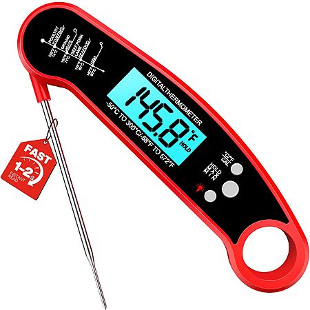 Meat Thermometer Digital, 1-2 Sec Instant Read, Food, Cooking, Grilling~$9.98 @ Amazon