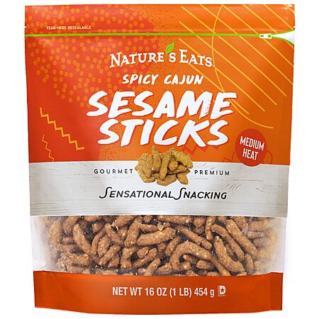 Nature's Eats Cajun Sesame Sticks 16.0 Ounce, 12pk~$6.98 @ Amazon