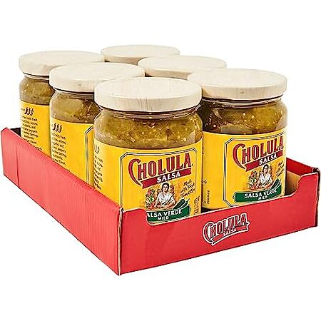 Cholula Salsa Verde, Mild Heat, 12 oz (Pack of 6)~$11.26 With S&S @ Amazon