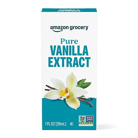 Amazon Grocery, Pure Vanilla Extract, 1 Fl Oz (Previously Happy Belly, Packaging May Vary)~$2.14 With S&S @ Amazon~Buy 4 & Save More!