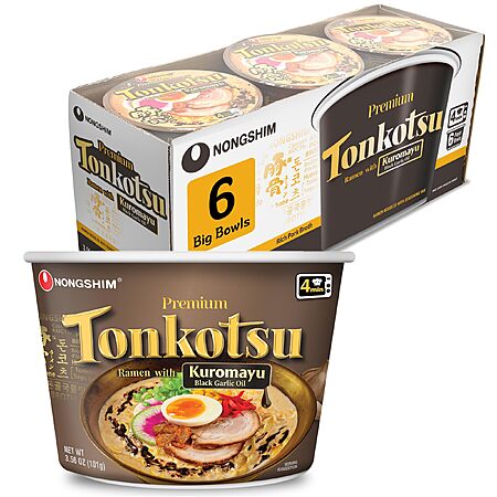 6-Pk 3.56-Oz Nongshim Tonkotsu Ramen w/ Kuromayu $8.80 w/ S&S