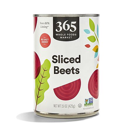 365 by Whole Foods Market, Sliced Beets No Salt Added, 15 oz~$1.23 With S&S @ Amazon~Buy 4 & Save More!