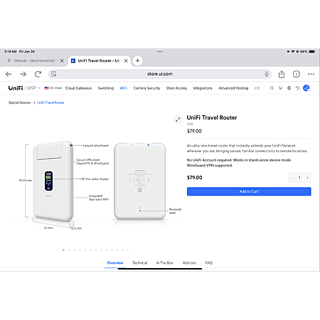 unifi travel router back in stock $79 - 2026-01-29