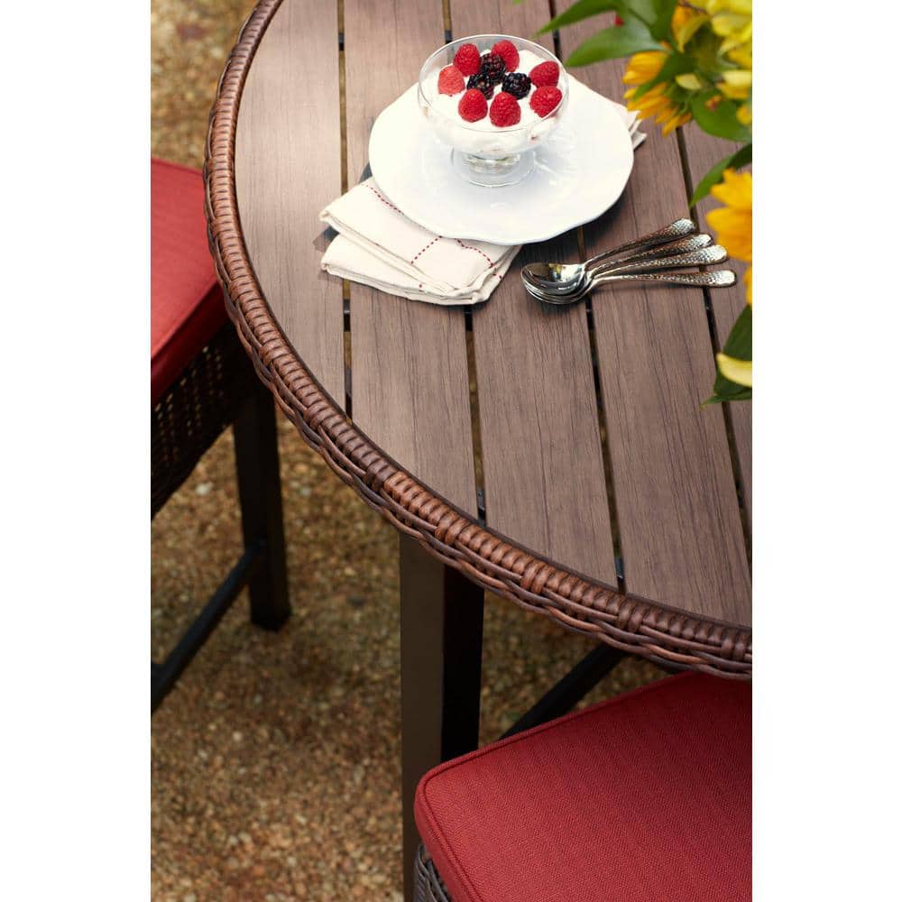 Hampton Bay Harper Creek Metal Outdoor Dining Table 51.50 at Home Depot w Free Store Pickup