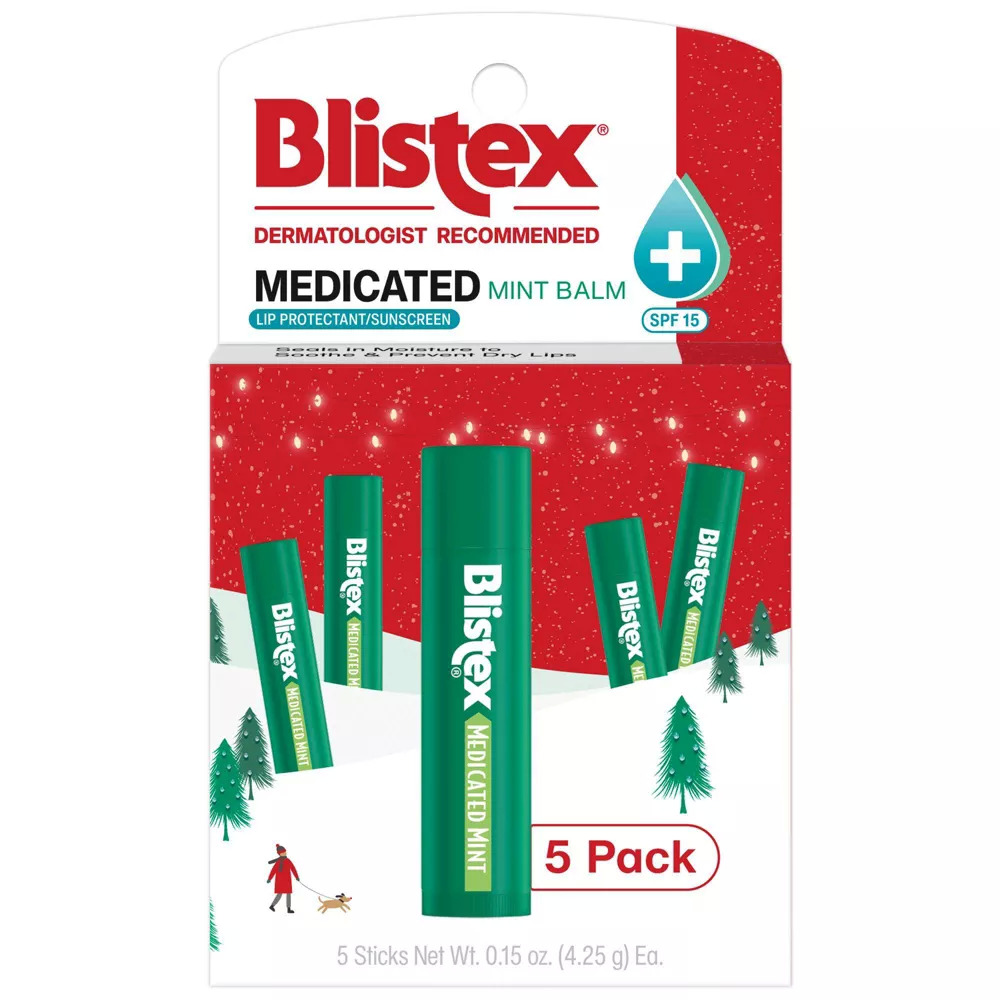 Blistex Medicated Mint Lip Balm - Spf 15 - 0.15oz : Target $5.00