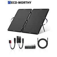 ECO-WORTHY 100W Foldable Off Grid Solar Panel w/ Kickstand