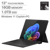 Microsoft Surface Pro Copilot+ PC Bundle - 13", Qualcomm Snapdragon X Plus (10 core) , 16GB RAM - 1TB SSD $899.97