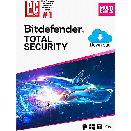 Bitdefender Total Security 2025 - 10 devices / 2 years for $32.99 with code at Newegg