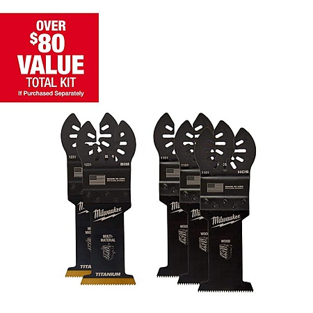 YMMV Milwaukee1-3/8 in. Multi-Tool Oscillating Blade Set (5-Piece) $13.04