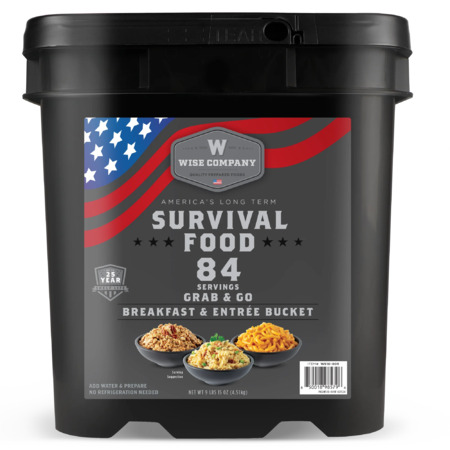 ReadyWise 84 Serving Breakfast & Entrée Emergency Food Bucket $59.67