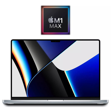 Apple MacBook Pro (Refurb): 16", M1 Max, 64GB RAM, 1TB SSD, Silver $1391.99