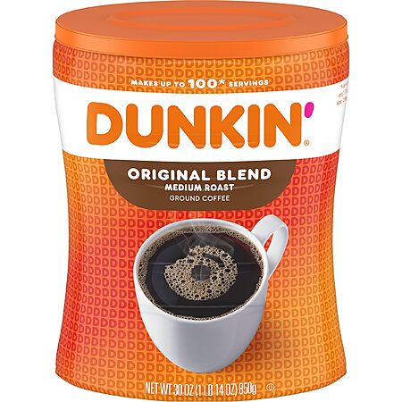 50% Off Dunkin' Coffee!