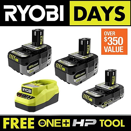 $169 for Ryobi Starter Kit + Free Tool!
