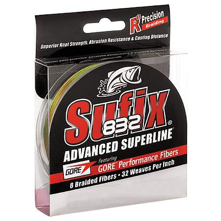 Sufix 832 Advanced Superline Braid Fishing Line Spool: 300-Yd $20, 150-Yd $9.90 + Free Store Pickup