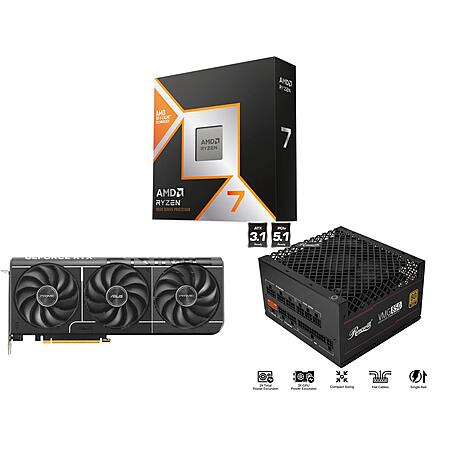 AMD Ryzen 7 9850X3D CPU + ASUS PRIME RTX 5070 + Rosewill VMG 850W 80+ Gold PSU