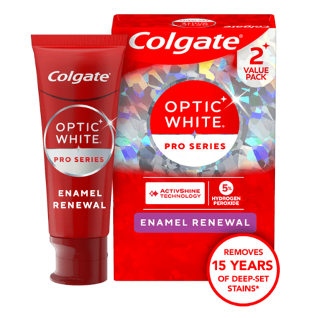 2-Pk 3-Oz Colgate Optic White Pro Series Enamel Renewal Toothpaste ...