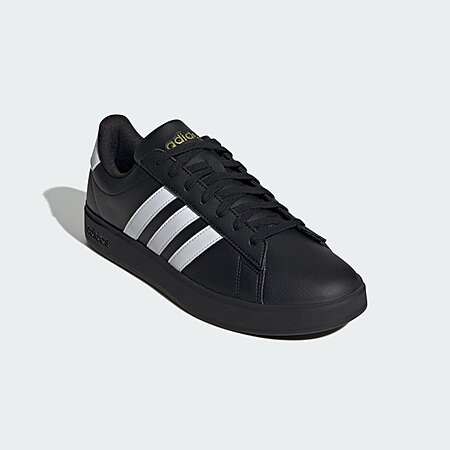 adidas Men's Grand Court 2.0 Shoes (Black/White/Gold) $25 + Free S&H