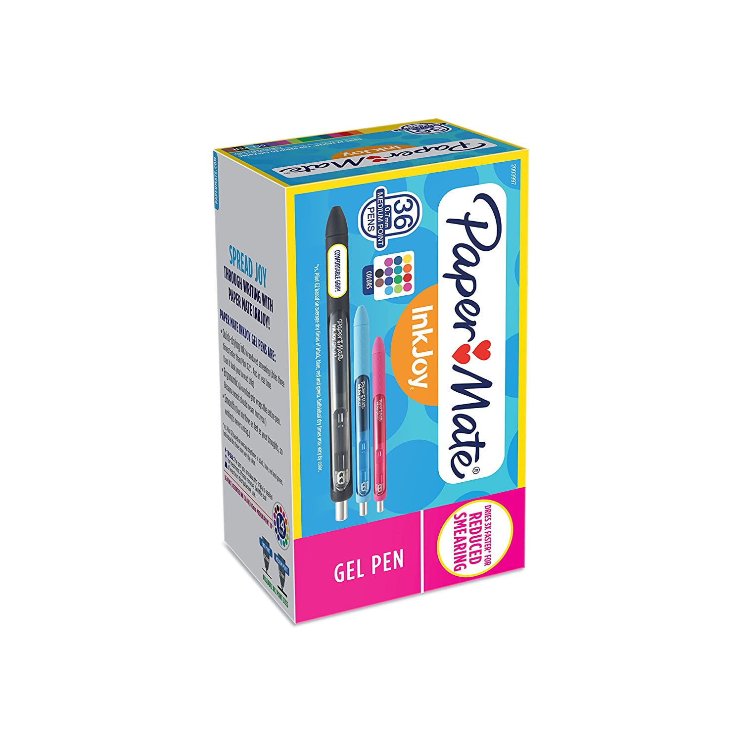 Paper Mate InkJoy Gel Pens, Medium Point (0.7mm), Assorted Colors, 36 Count - $23.40 @ Amazon + FSSS