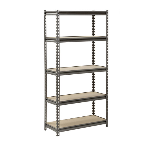 Muscle Rack 60"x30"x12" 5 Shelf Z-Beam Boltless Steel Shelving Unit in SilverVein - $35.54 @ Home Depot + Free Store Pickup