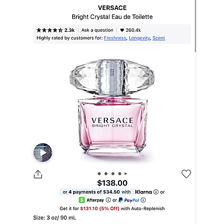 Designer Fragrances - Versace, Chloe, Marc Jacobs, Mugler, Carolina Herrera, etc...