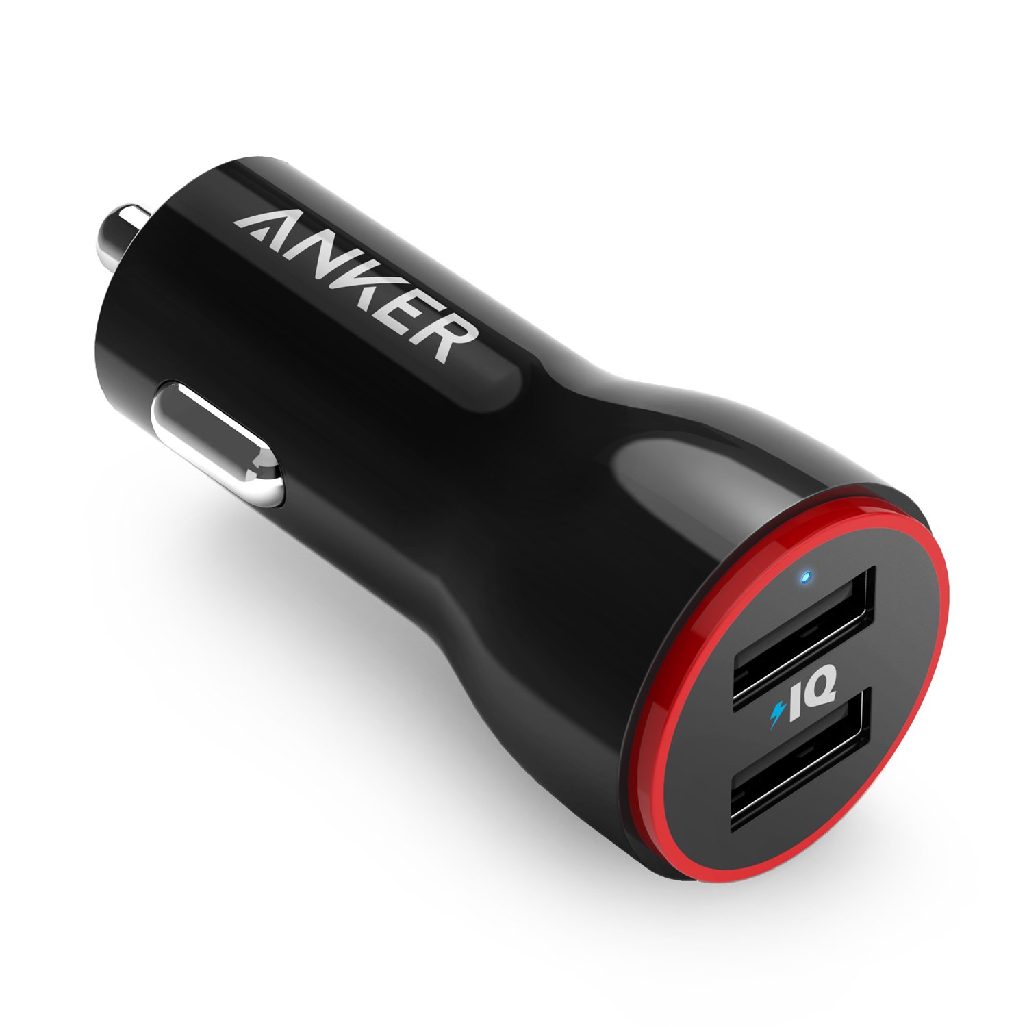 Amazon Lightening Deal - Anker 24W Dual USB Car Charger Adapter, PowerDrive 2 for iPhone XS/MAX/XR/X/8/7/6/Plus, iPad Pro/Air 2/Mini, Note 5/4, LG, Nexus, HTC, and More $5.99