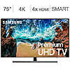 Samsung 75&quot; Class (74.5&quot; Diag.) 4K UHD LED LCD TV (Costco Black Friday TV Deals Active)  + Free Shipping+ 3 yr SquareTrade $1579.99