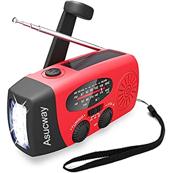 NOAA Radio, Emergency Hand Crank Self Powered AM/FM Solar Weather Radio $8.54