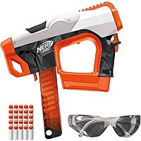Nerf Pro Sender Half-Length Semi Automatic Dart Blaster, 150 FPS, 30 Nerf Pro Half-Length Darts, 15-Dart Magazine $14 + Free Shipping w/ Prime or on $35+