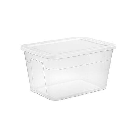 56-Qt Brightroom Clear Storage Box w/ White Lid $4.90 + Free Store Pickup