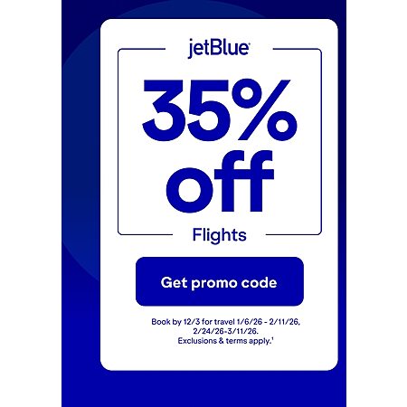 JetBlue Travel Tuesday 35% Off Airfares - Book by December 3, 2025 ...