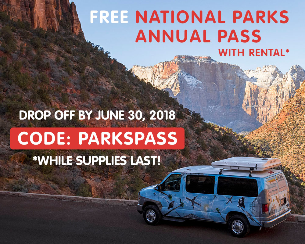 Escape Campervan Deals & Promo Codes for One-Way Travel starting from $23 per day