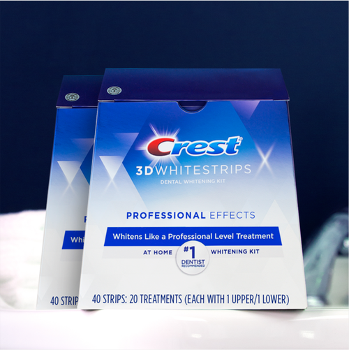 Crest 3D Professional Effects WhiteStrips 40 treatments + toothpaste $45
