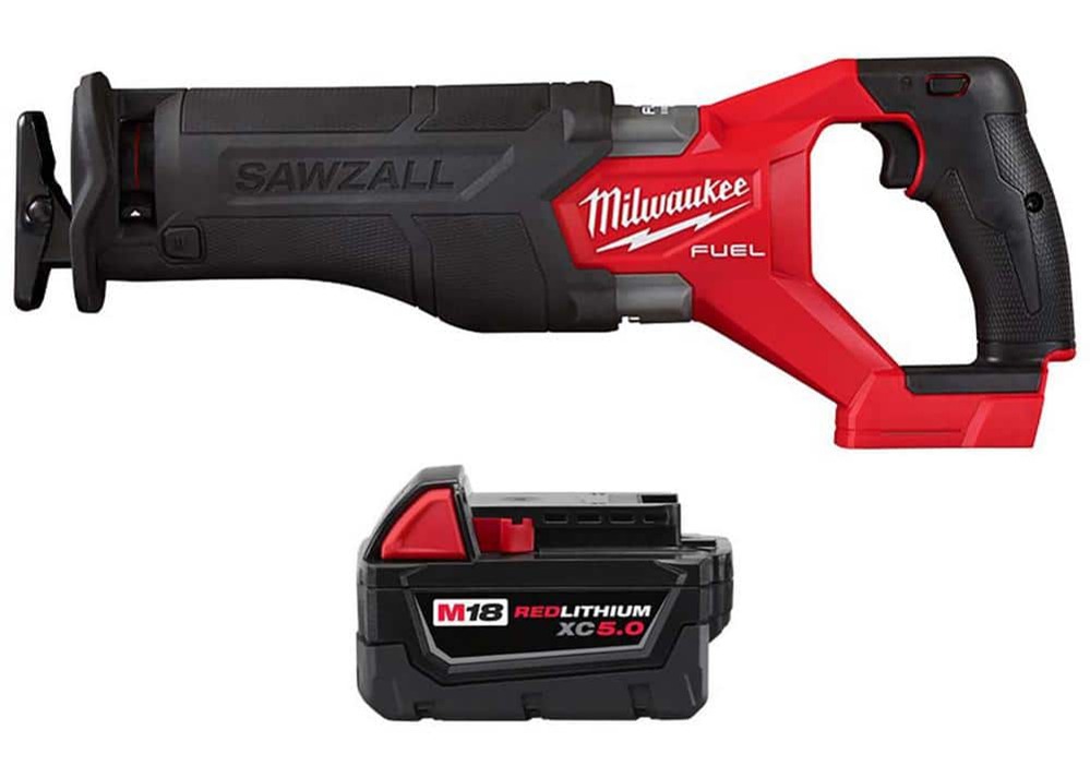 Milwaukee M18 FUEL GEN 2 18V Lithium Ion Brushless Cordless SAWZALL Reciprocating Saw w 5.0ah Battery 2821 20 48 11 1850 164